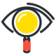 icon zoom eye 80x80